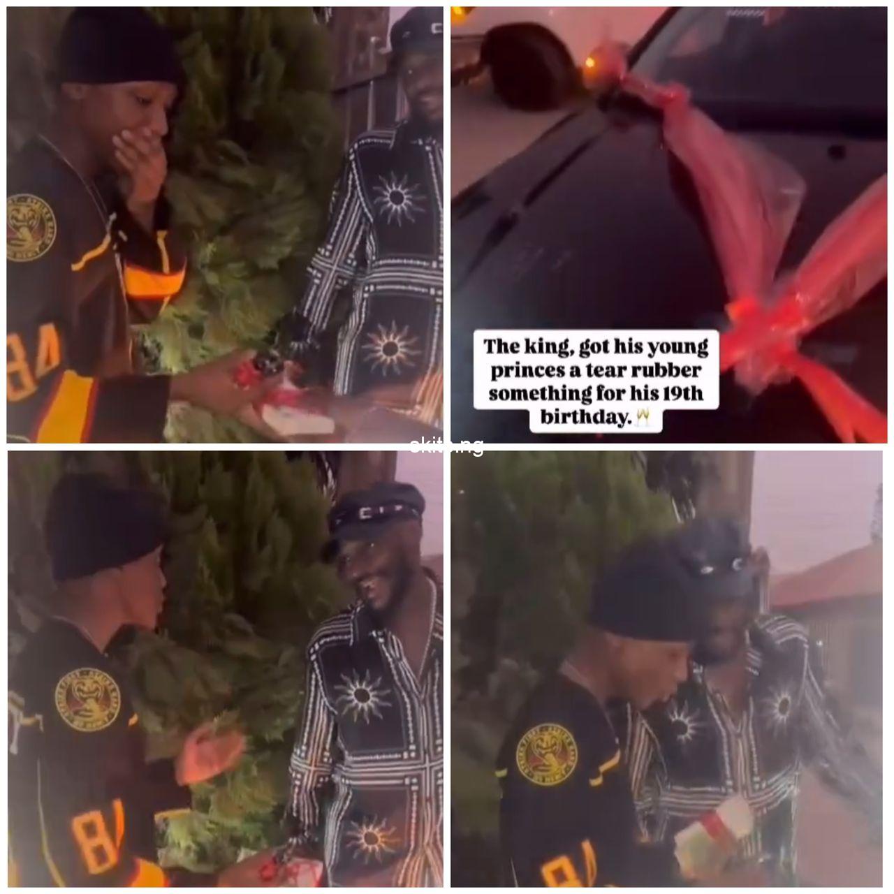 2face Idibia gifts his son a car for his 19th birthday (video)