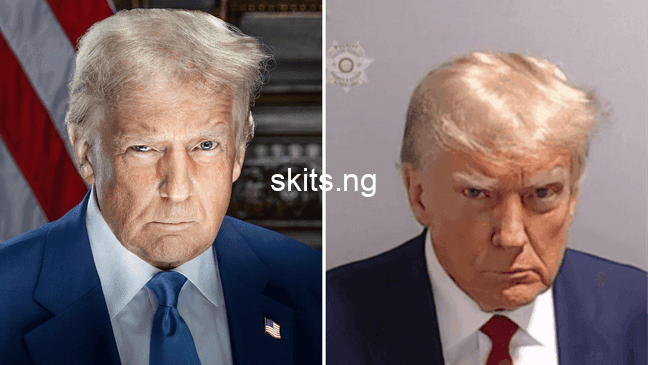 Official portrait of Donald Trump released ahead of his inauguration as the 47th President of the United States