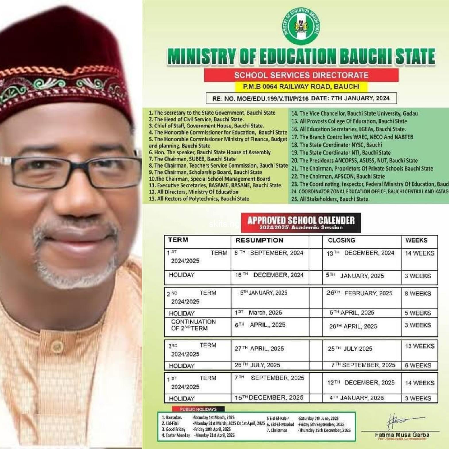 Bauchi orders closure of all schools for 5 weeks school for ramadan fast