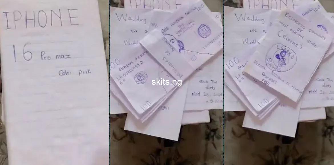 Hallelujah challenge lady uses paper to manifest iphone 16 passport others