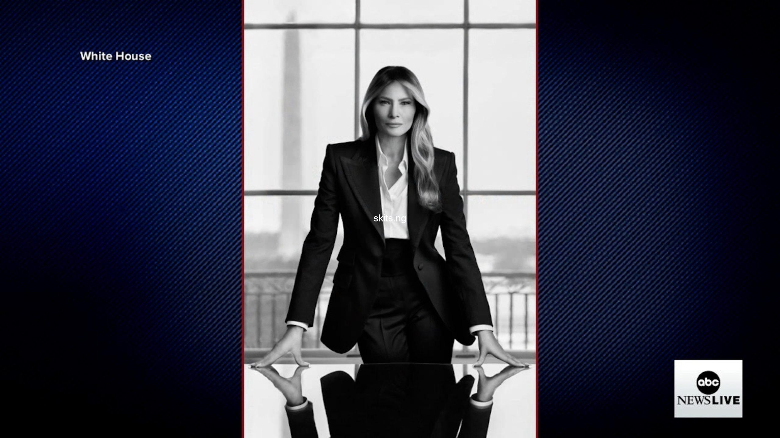 Melania Trump’s official portrait released by White House