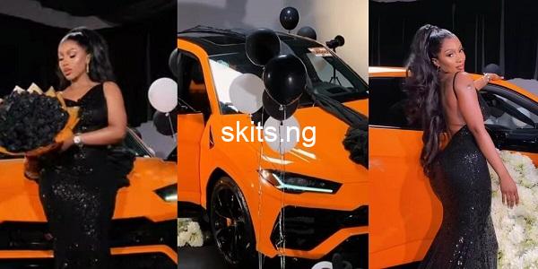 Mercy eke acquires lamborghini