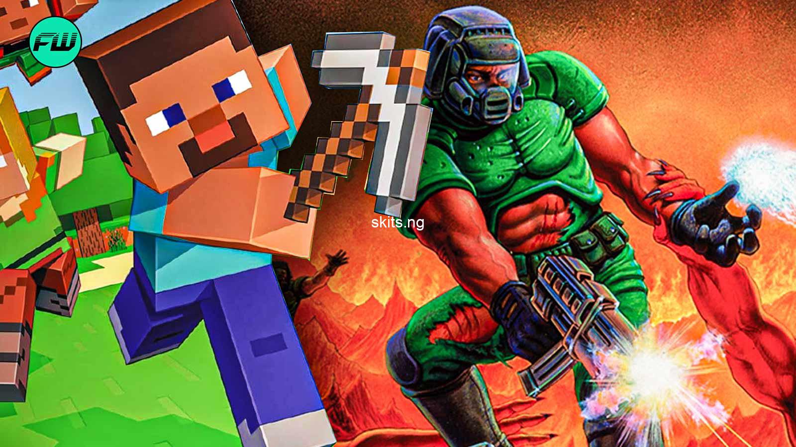 Mini computers are one thing but running doom in minecraft isnt something youd expect to see