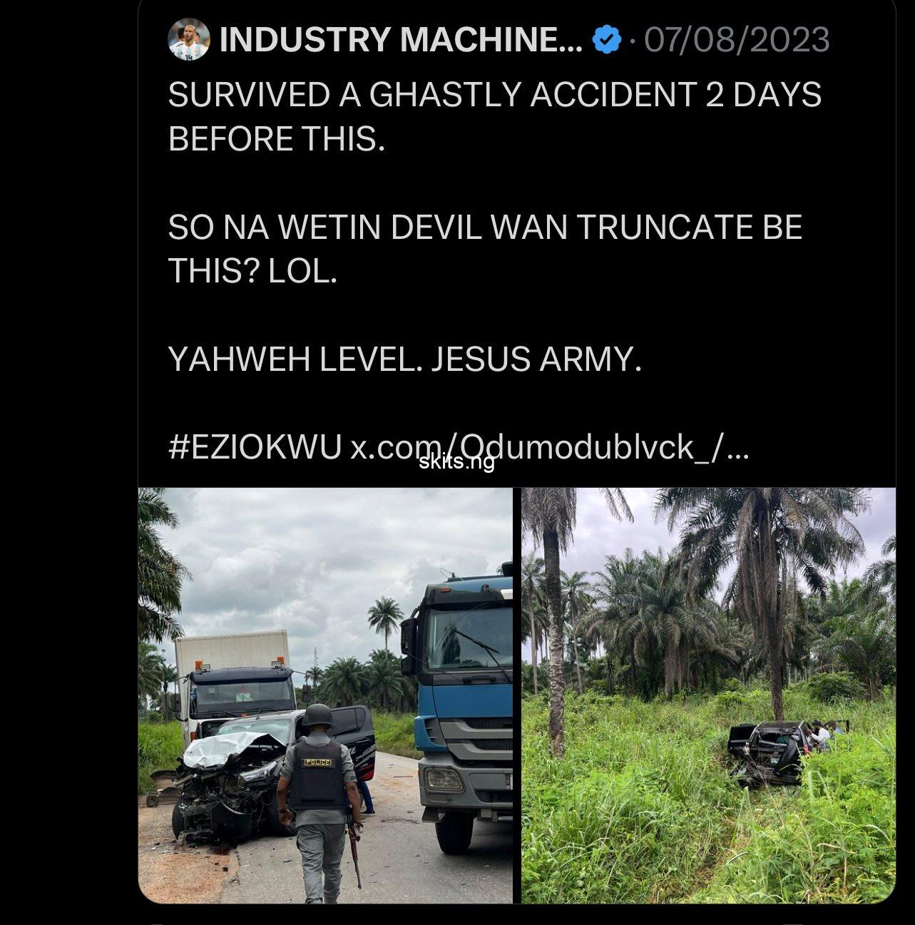 Odumodu blvck called out for gaining sympathy with old accident photos