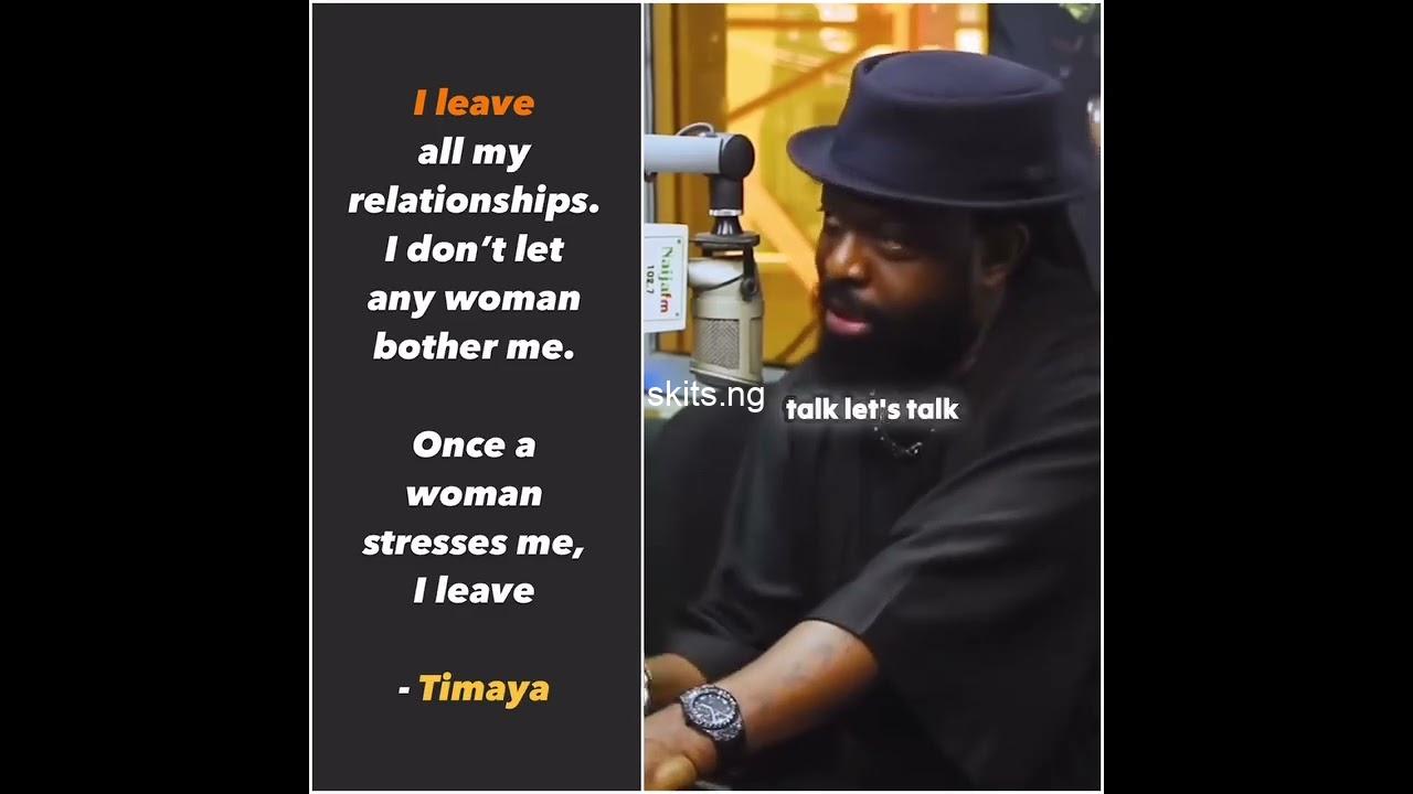 Once a woman stresses me i leave timaya video