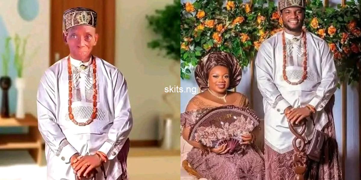 Drama as family uses another mans wedding photo for burial poster of grandfather
