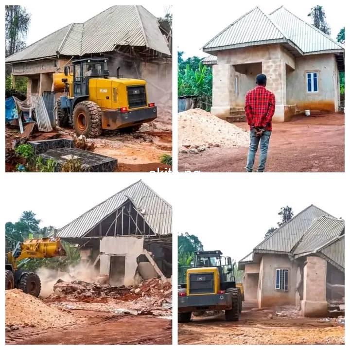 Everyone should stay away from crime kidnapper laments as edo government demolishes his house