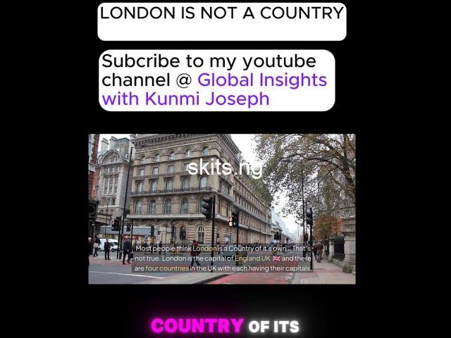 The uk london are not a country people think london is a country of its own thats not true london is the capital of england uk and there are four countries in the uk