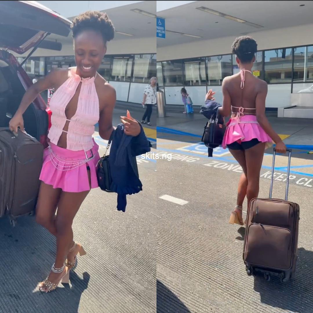 Airline officials prevents korra obidi from flying because of her outfit video