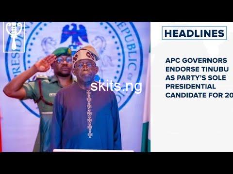 Apc governors adopt tinubu as partys sole presidential candidate for