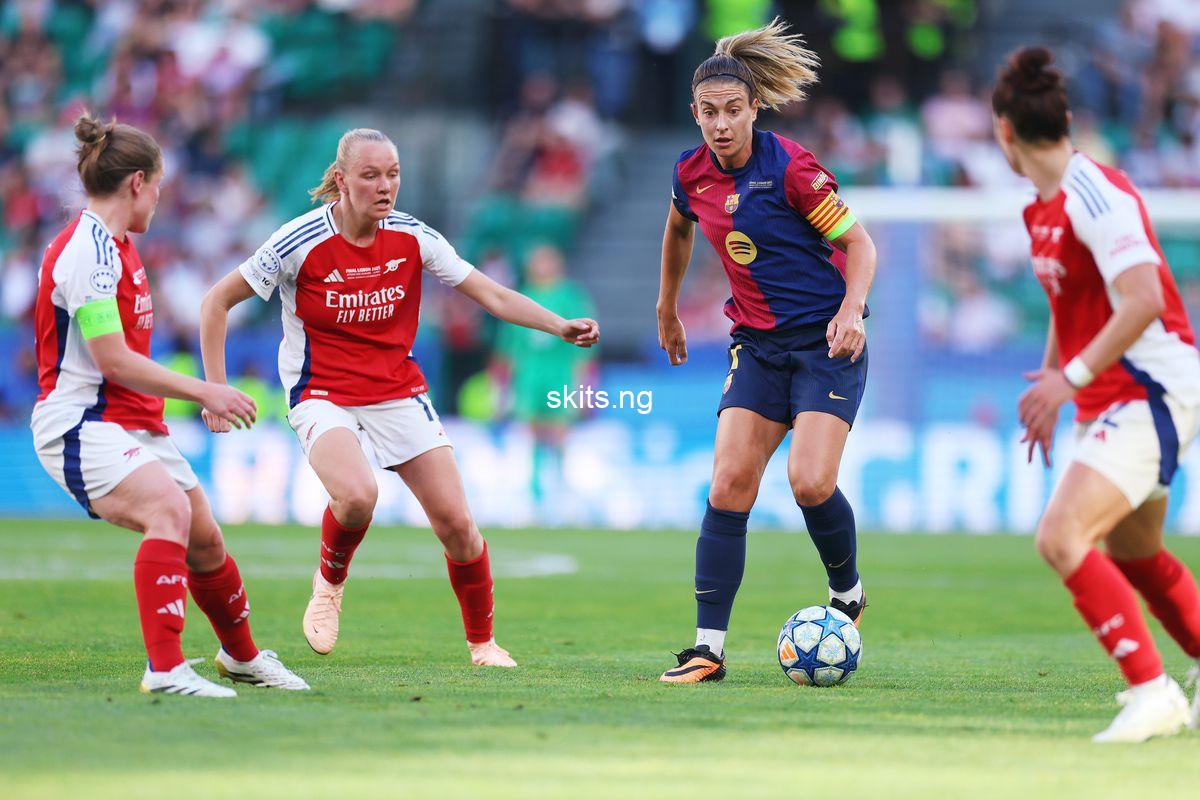 Arsenal women defeat barcelona to win uefa womens champions league