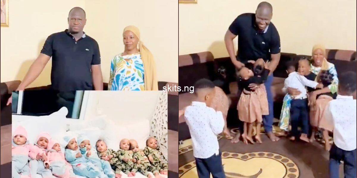 Couple who welcomed nonuplets shares their remarkable growth video