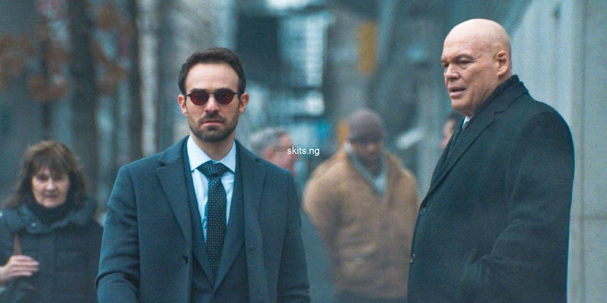 Daredevil born again charlie cox vincent donofrio break down fisk matts relationship