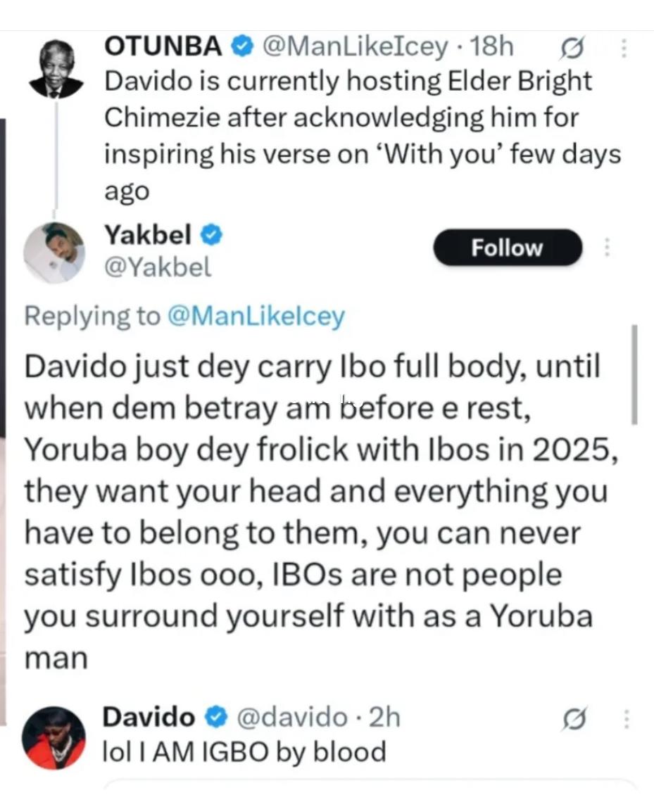 I will ensure my kids all marry yoruba nigerian lecturer reacts to davidos igbo roots says he behaves typical to type