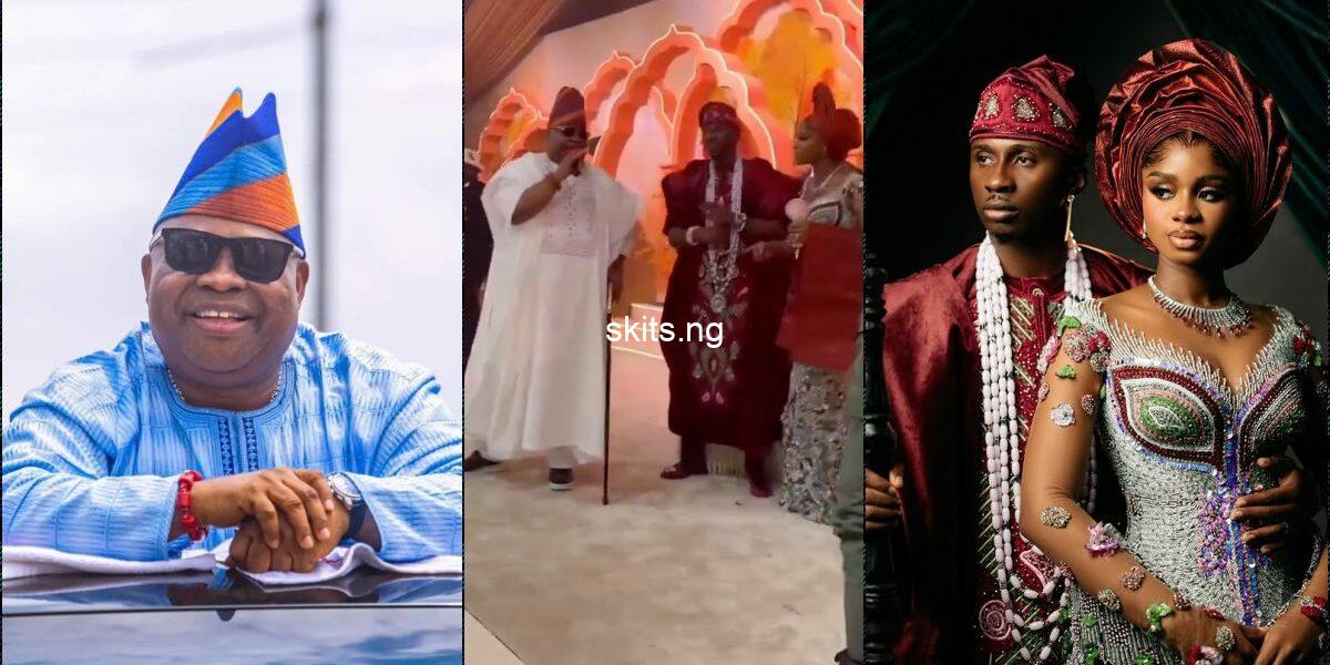 Moment gov adeleke performs at priscilla juma juxs wedding video