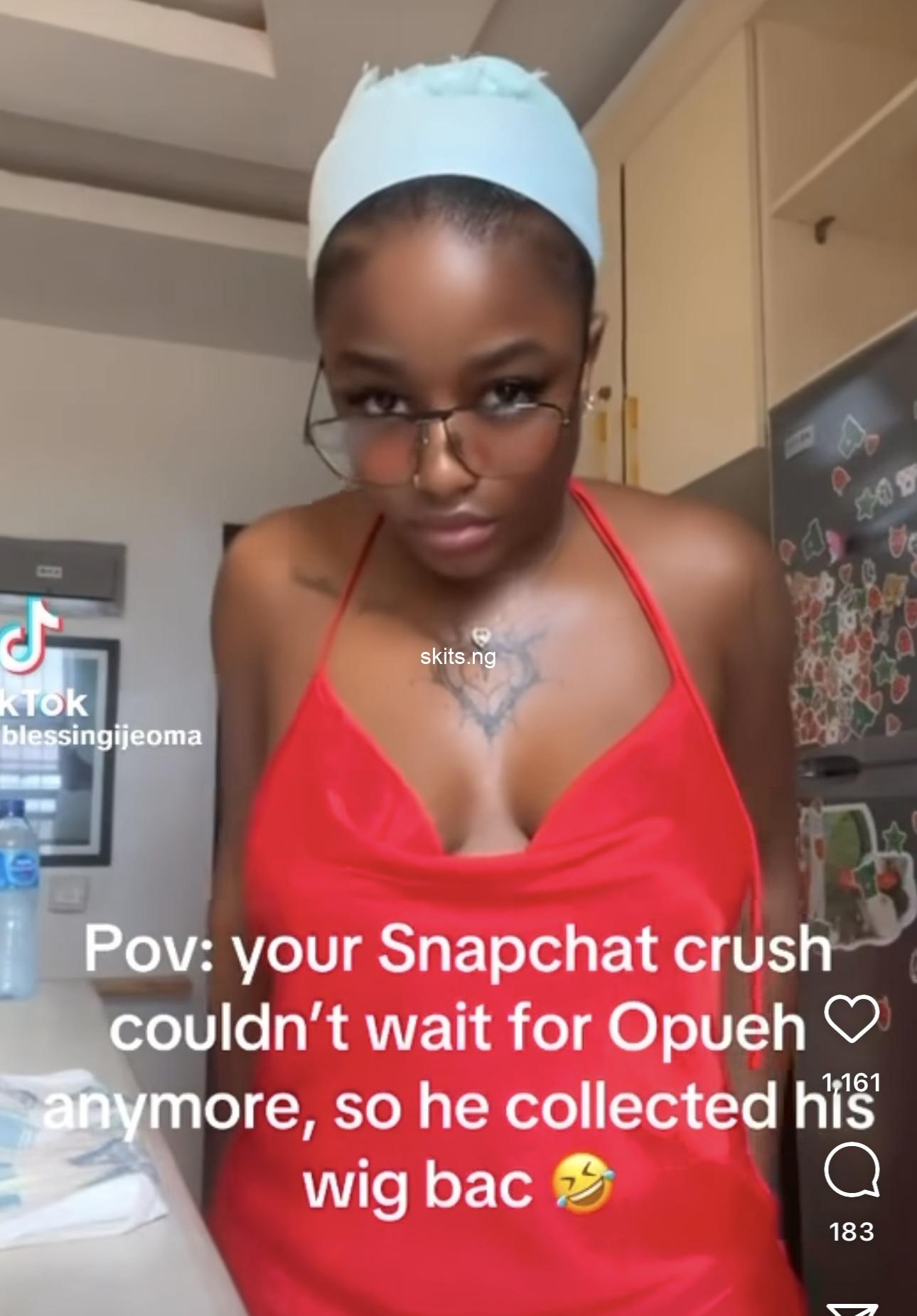 Nigerian recounts how she returned a wig her crush who couldnt wait to get down with her bought her