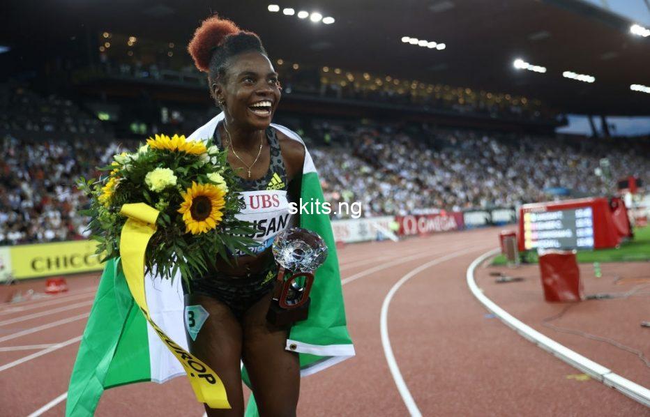 Tobi amusan breaks record with 100m hurdles win at diamond league in morocco