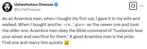When i bought my first car i gave it to my wife and walked anambra medical doctor says