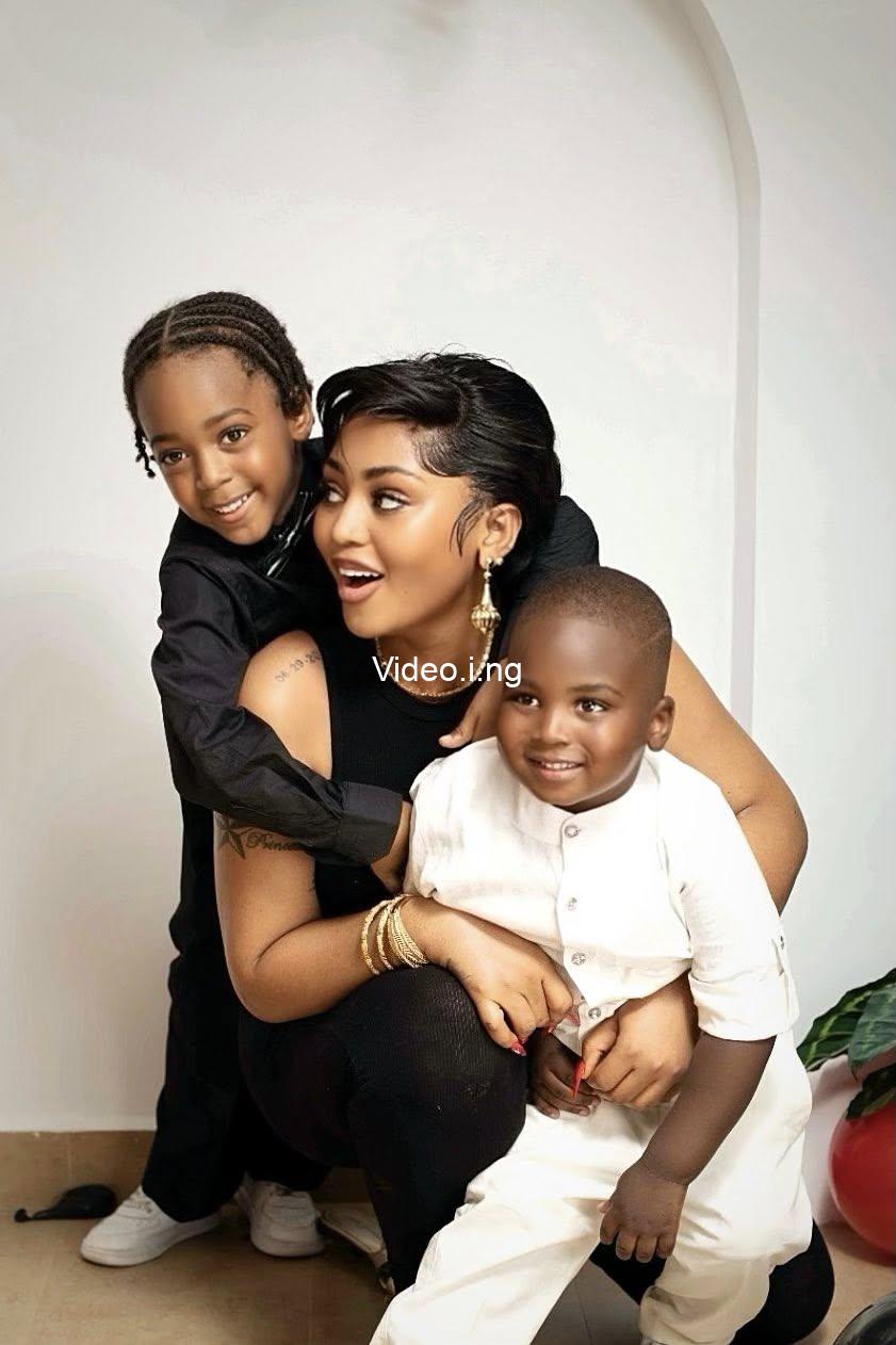 Regina Daniels celebrates her sons as they turn 5 and 3