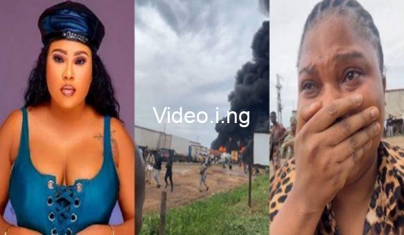 Actress odunlade olamide narrowly escapes tanker explosion