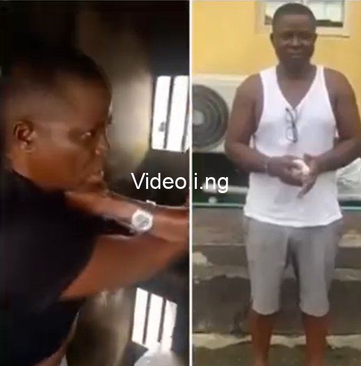 Canada returnee arrested for crossing lagos road and assaulting a taskforce officer that apprehended him video