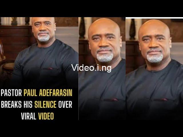 I was falsely accused of bearing a fire arm pastor paul adefarasin speaks in church after a video of him recorded in traffic went viral