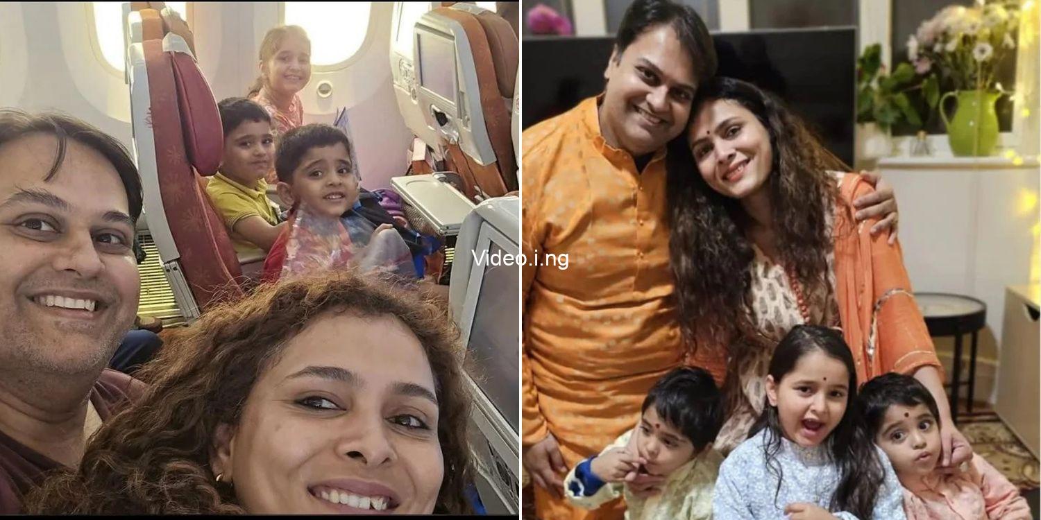 Last selfie of family of five who died in air india plane crash while relocating from india to london photos