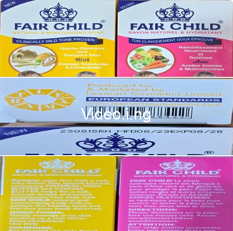 Nafdac alerts nigerians on circulation of unregistered skin lightening soap for children