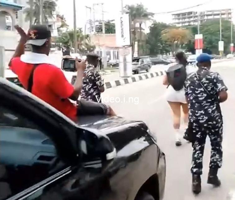 Nigeria police frown at armed officers in angela okories viral video risks sactions