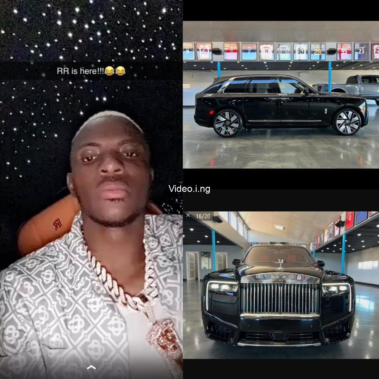 Super eagles striker victor osimhen buys himself a 2025 rolls royce cullinan videos