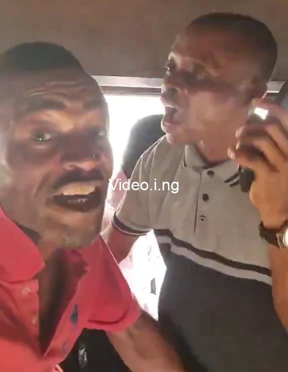 Wahala as traditionalist goes head to head with christian man preaching on a bus in lagos in hilarious video