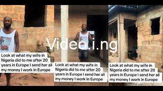 Man meets uncompleted building after 20 years of sending wife money for house project