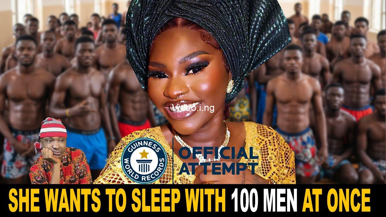 Nigerian content creator mandy kiss trends as she announces plan to break guinness world record by sleeping with 100 men in one day