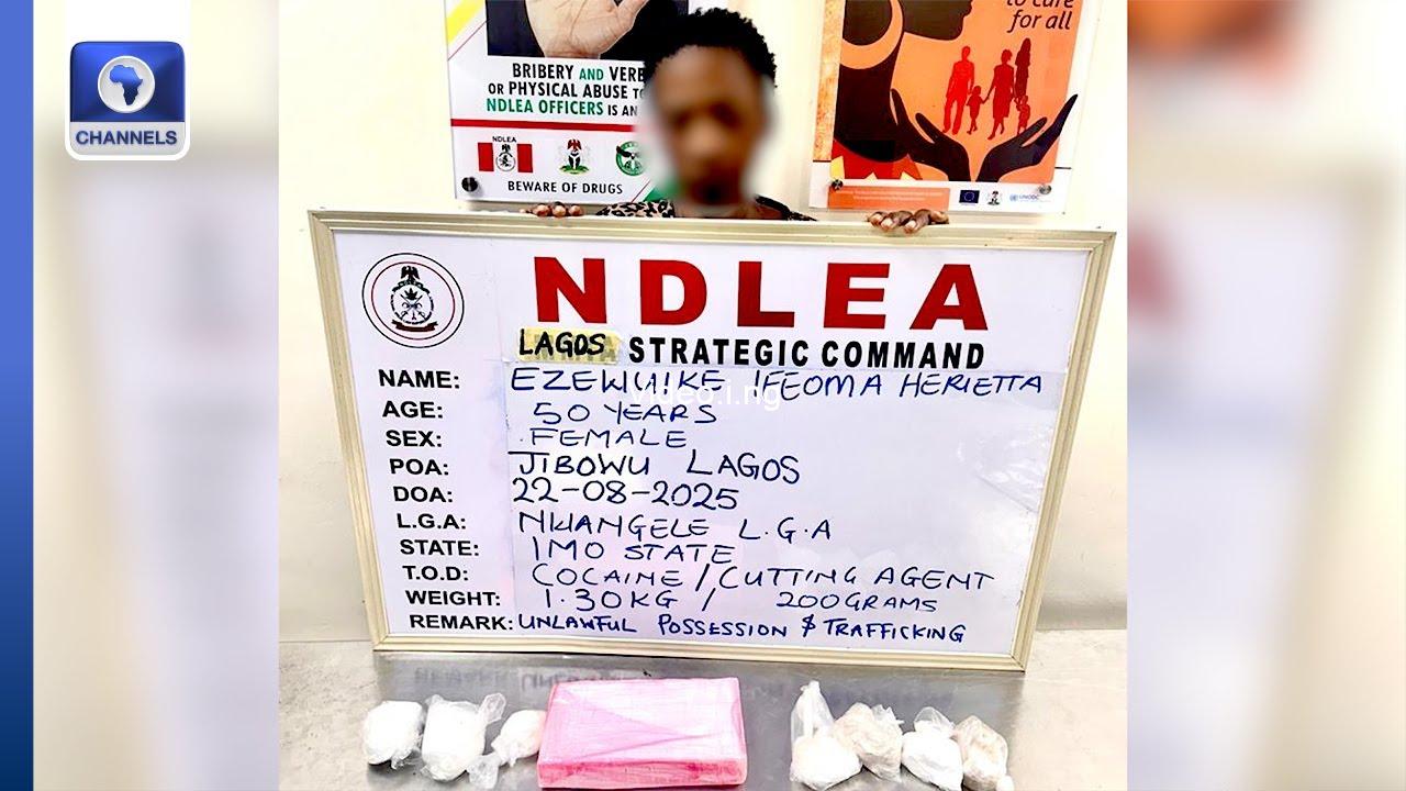 Widow using fake pregnancy to traffic cocaine arrested by ndlea in lagos
