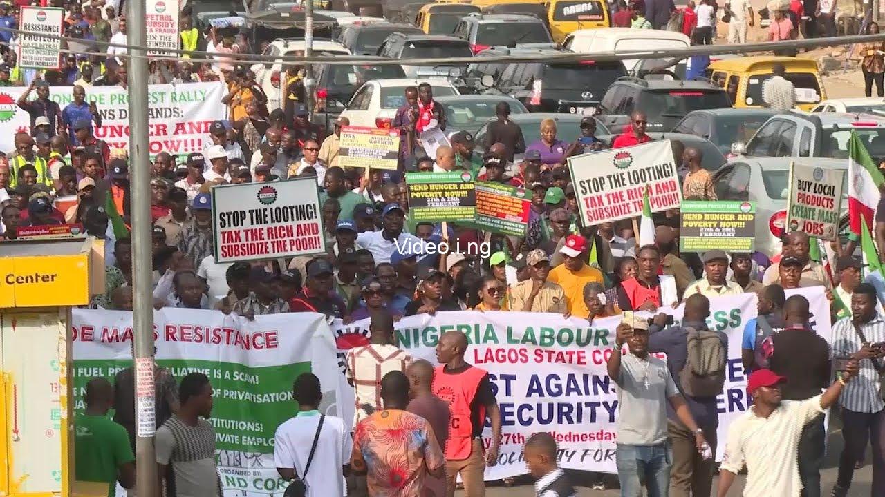 Labours Begins Protest Enter NASS,The new ,The Oyinbo Hushpuppo,