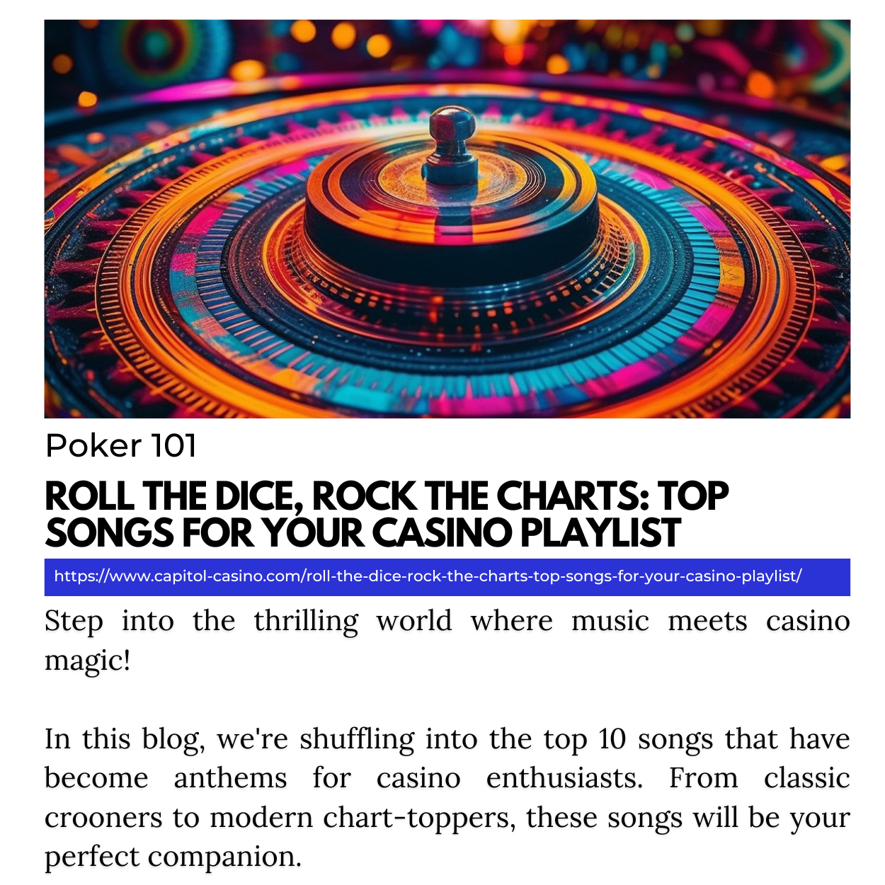 The ultimate playlist most played songs in casinos