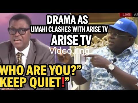 Who are you keep quiet dave umahi and rufai oseni clash on air video