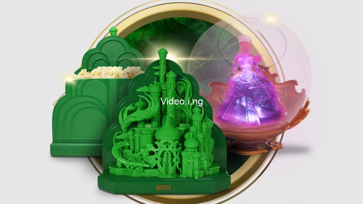 Wicked For Good Emerald Balloon Popcorn Bucket Revealed