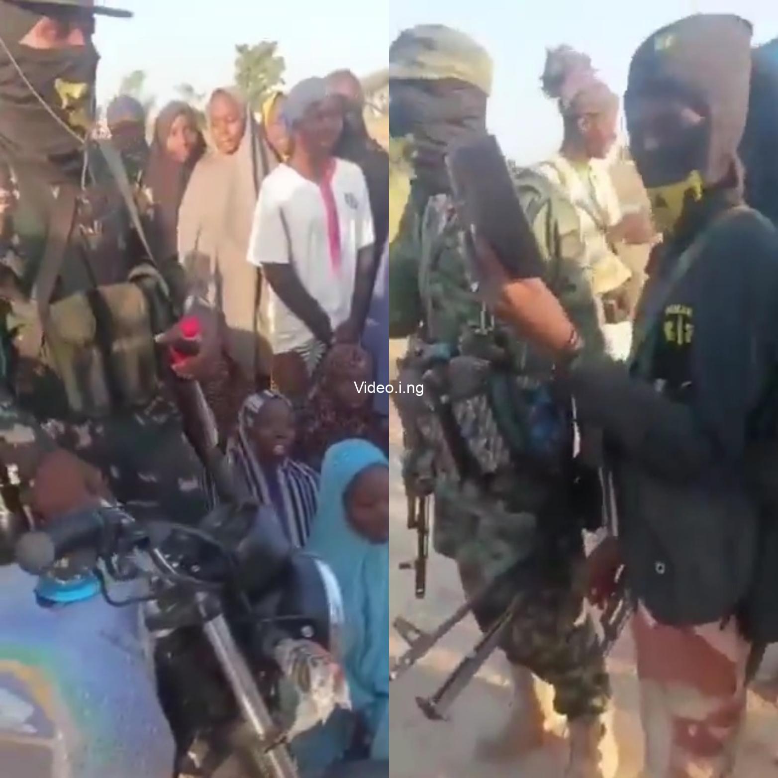 Government could not rescue schoolgirls they negotiated with us bandits boast on camera following release of abducted kebbi schoolgirls video