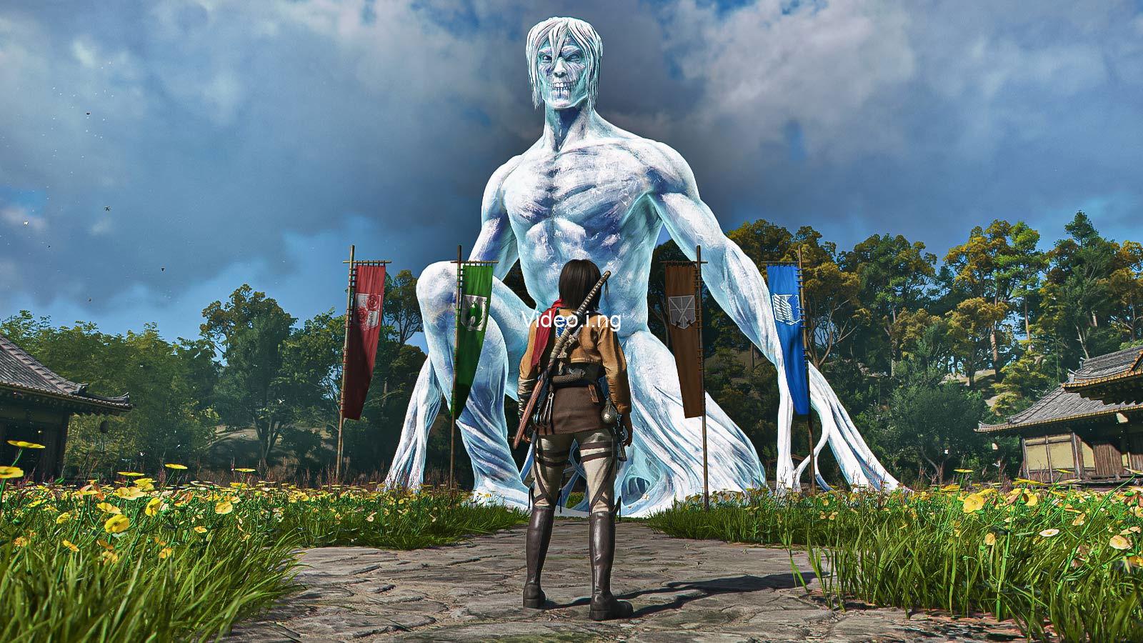 How to start the attack on titan quest in assassins creed shadows