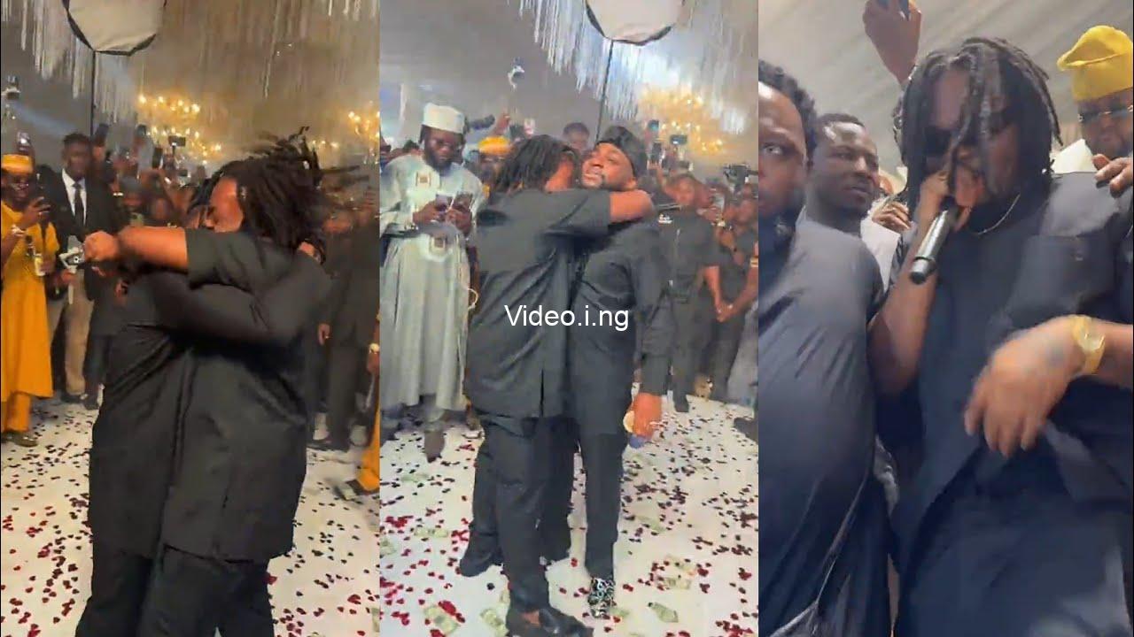 Olamide and fireboy perform at davidos wedding video