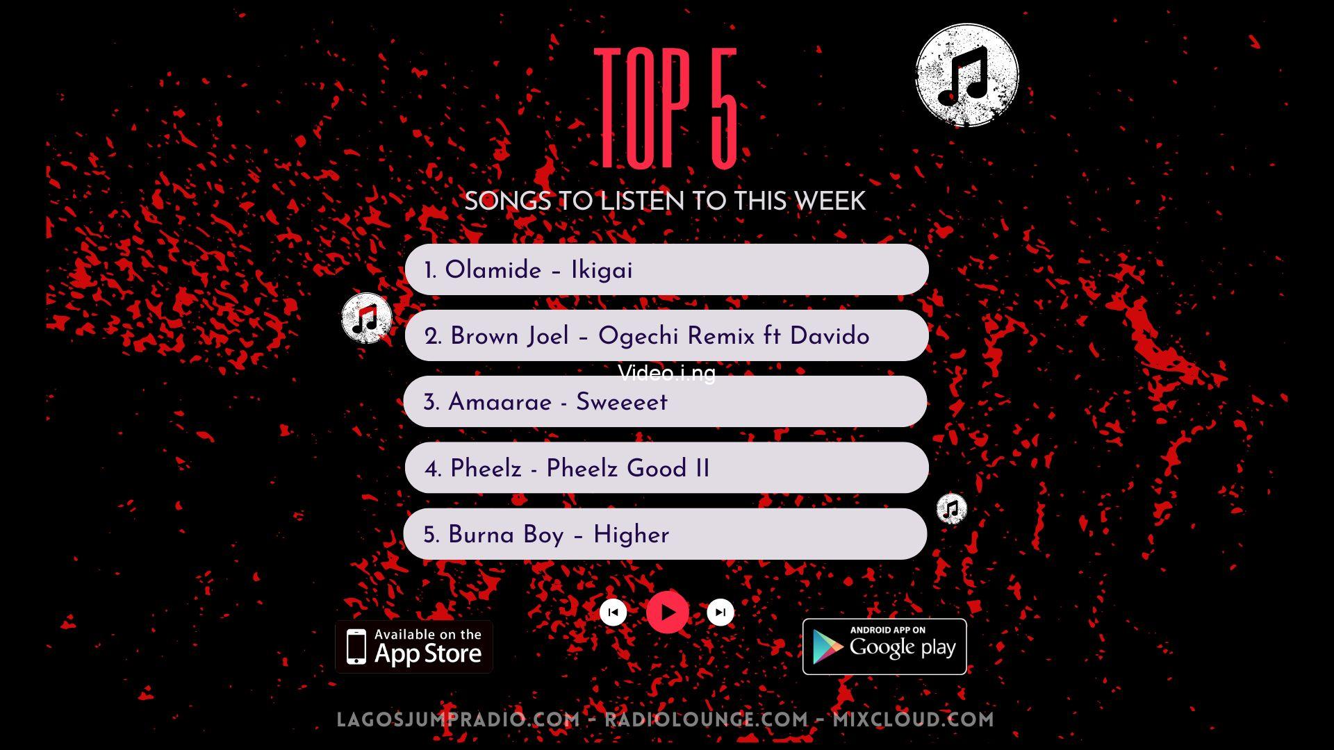 Top 10 nigerian songs you need to hear this week