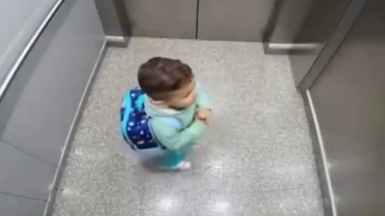 Video of boy praying calmly after getting trapped in elevator melts hearts