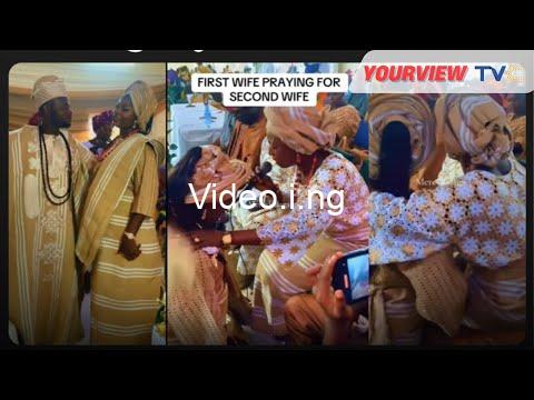 Viral video of first wife praying for her husbands new bride on their wedding day