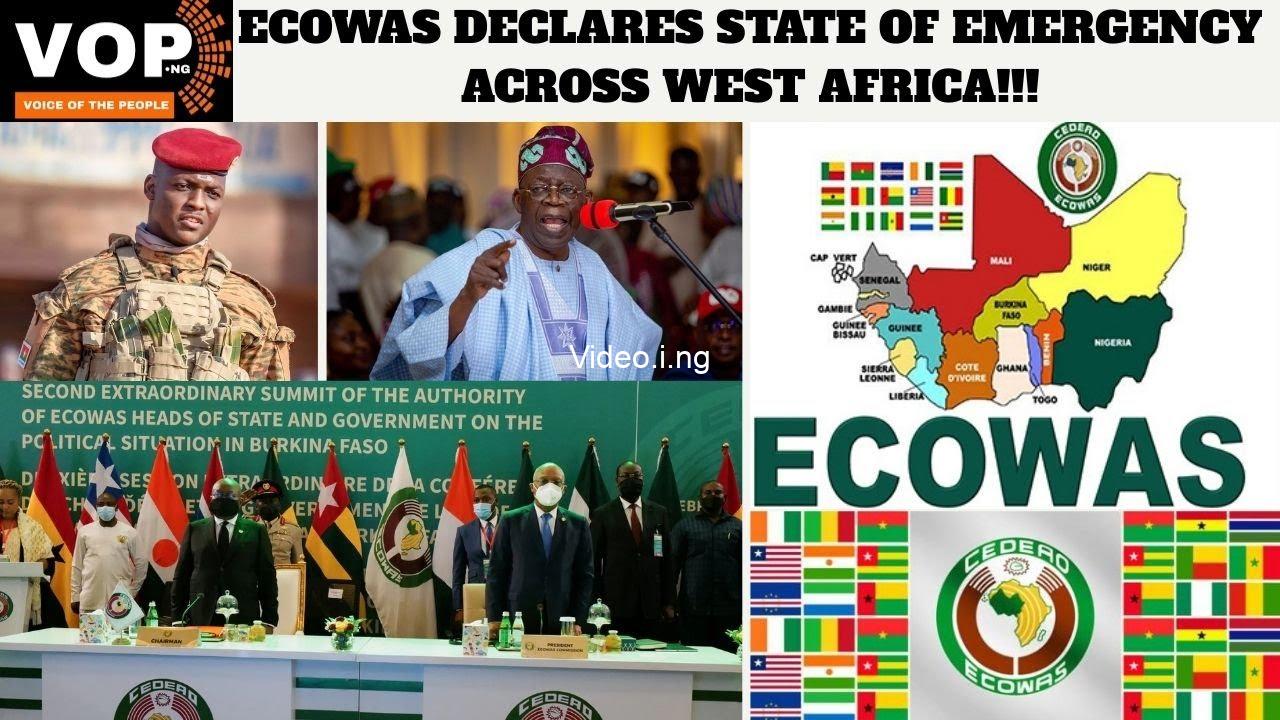 Ecowas declares state of emergency in west africa