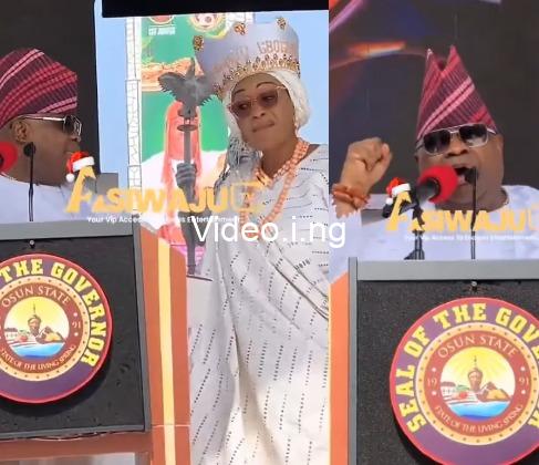 Stop singing give your speech remi tinubu cautions governor adeleke at a public event