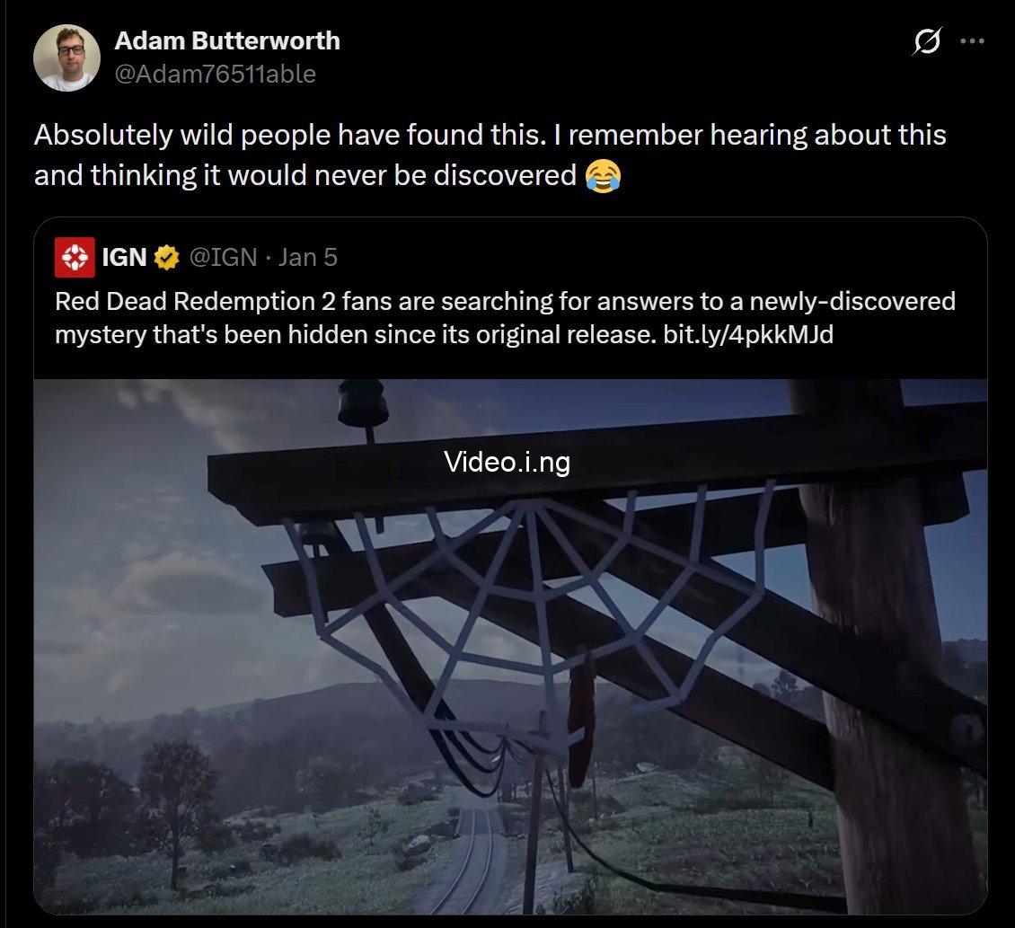 As it turns out even rockstars qa team believed players would never find the red dead redemption 2 spider web easter egg