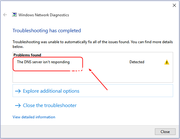 My dns is not working