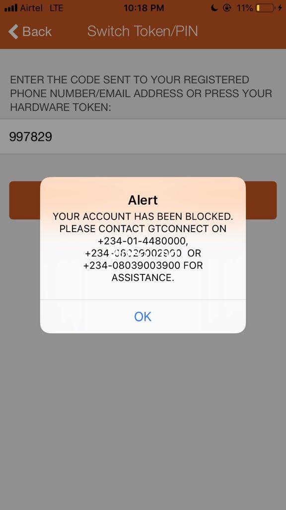 Oops! Sorry Your Session has Timed Out gtbank