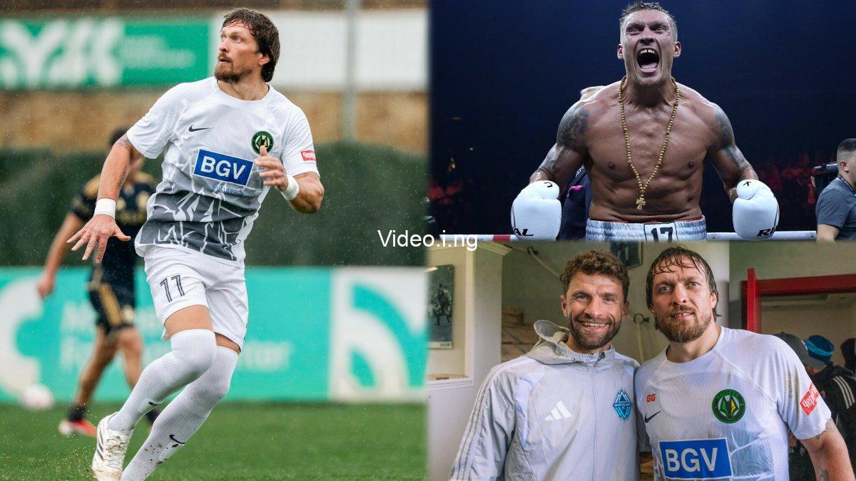 Boxing champion usyk exchanges gloves for boots in match vs thomas mullers vancouver whitecaps